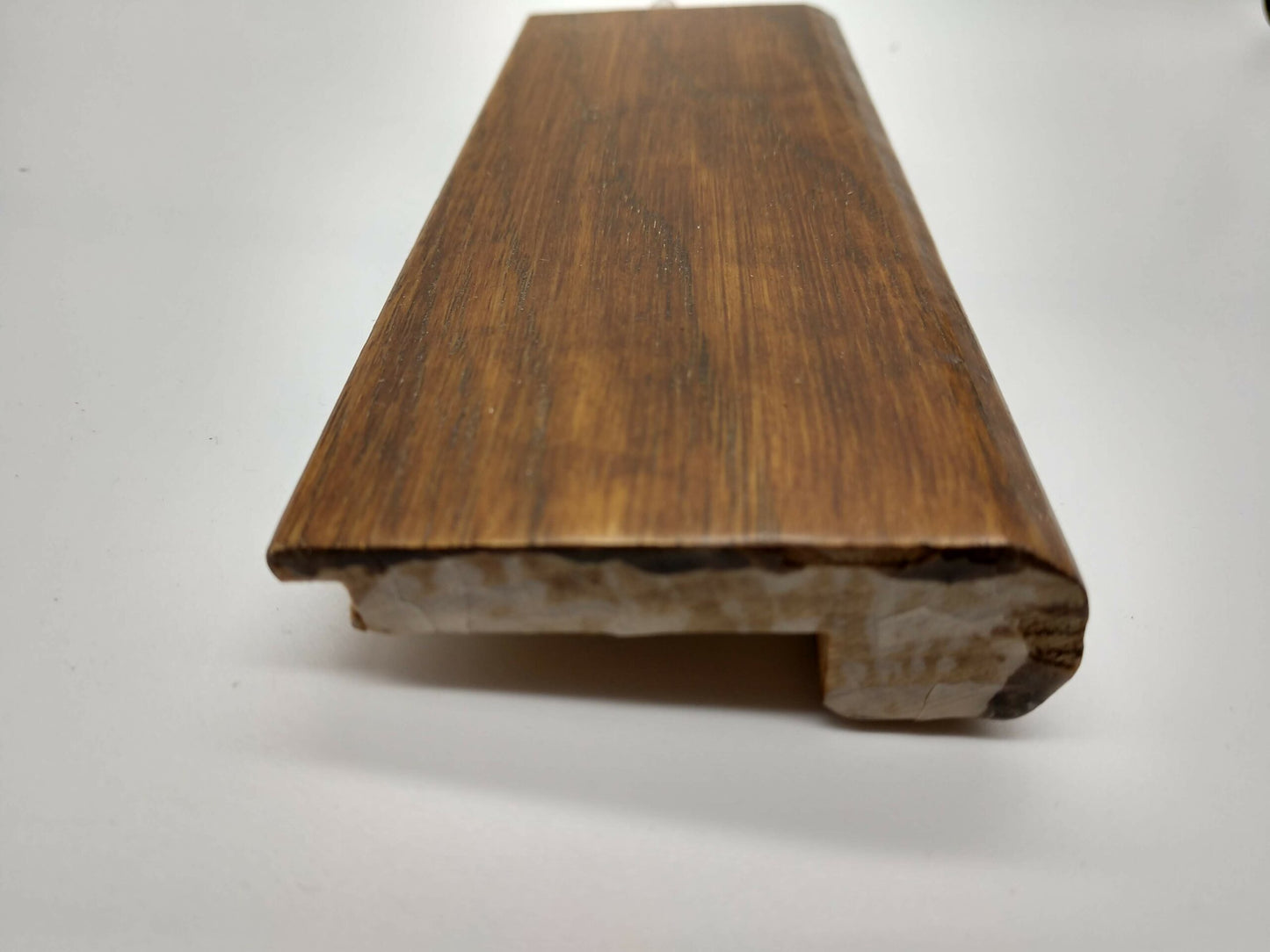 Hardwood Stair Nose 3/8" Solid Hickory