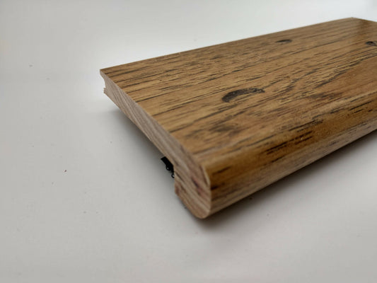 Hardwood Stair Nose 3/8" Solid Hickory