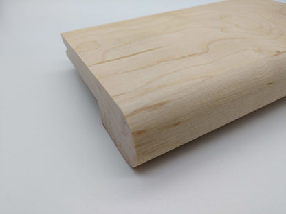 Hardwood Stair Nose 1/2" Solid Maple Unfinished