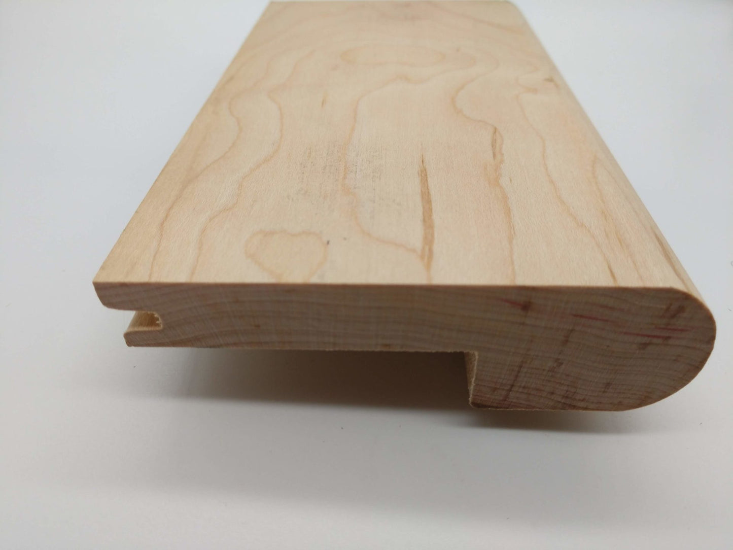 Hardwood Stair Nose 1/2" Solid Maple Unfinished
