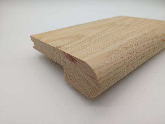 Hardwood Stair Nose 1/2" Solid Red Oak Unfinished